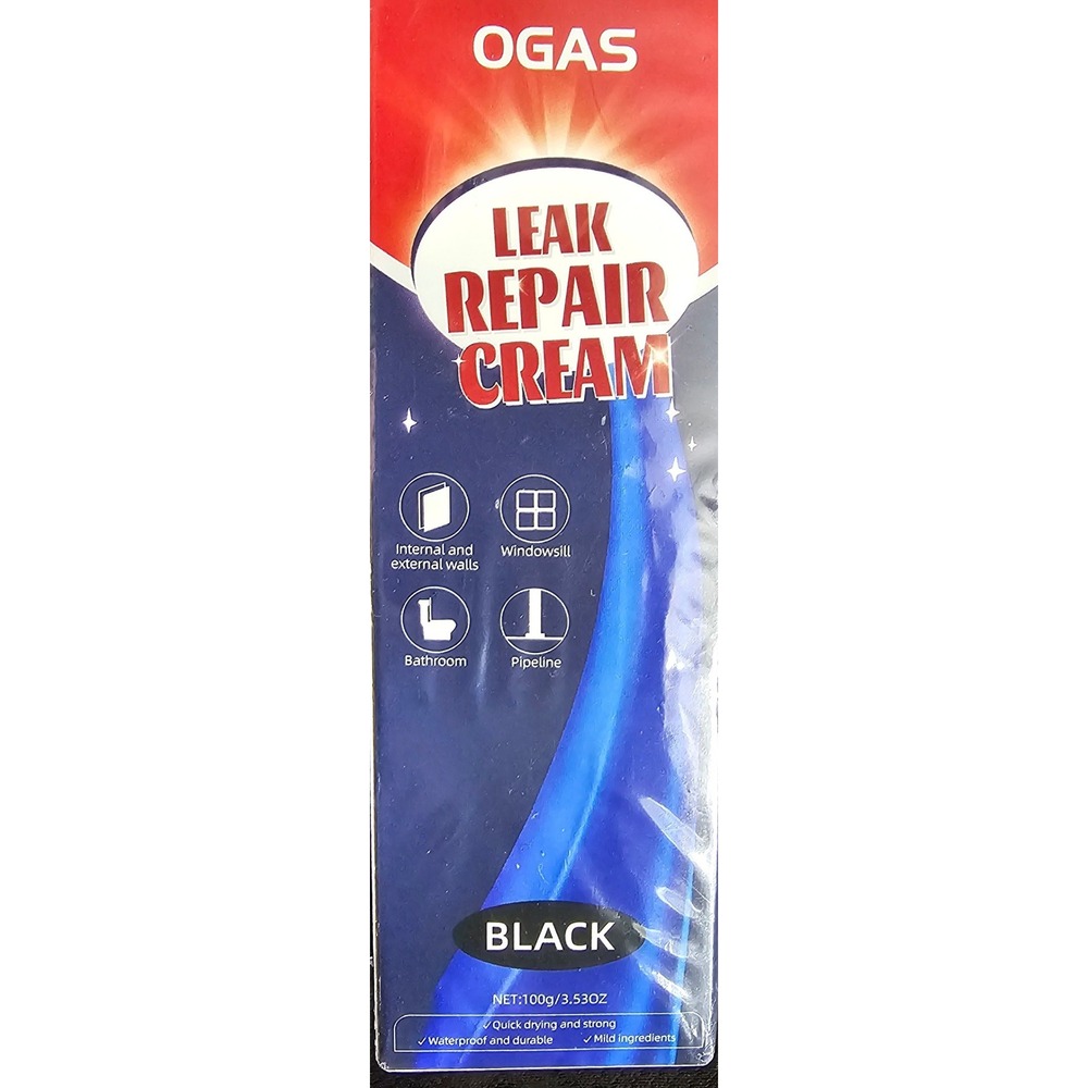OGAS Leak Repair Cream Black 100g Waterproof Sealant for Walls Pipes Windows